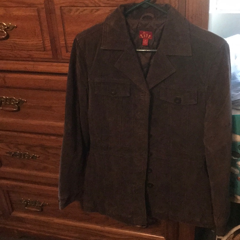 Chocolate Brown Suede Jacket